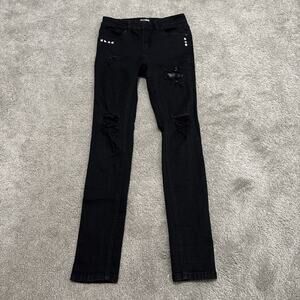 Hot Topic Men's Black Skinny Jeans - Size 30x32